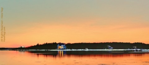 The coldest glow I ever experienced