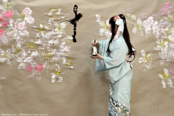 Syoka Kana - Shodo Performance - Boston - April 2014 - Hans Nagl / JREX