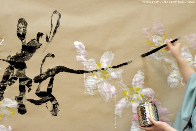 Syoka Kana - Shodo Performance - Boston - April 2014 - Hans Nagl / JREX