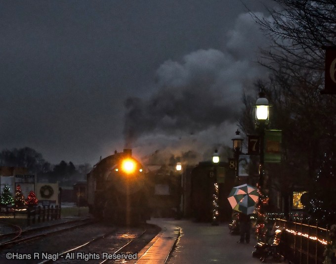 The last Santa train of the day. - Photos throughout the year from Strasburg railroad and surrounding area in Lancaster County, Pennsylvania - USA